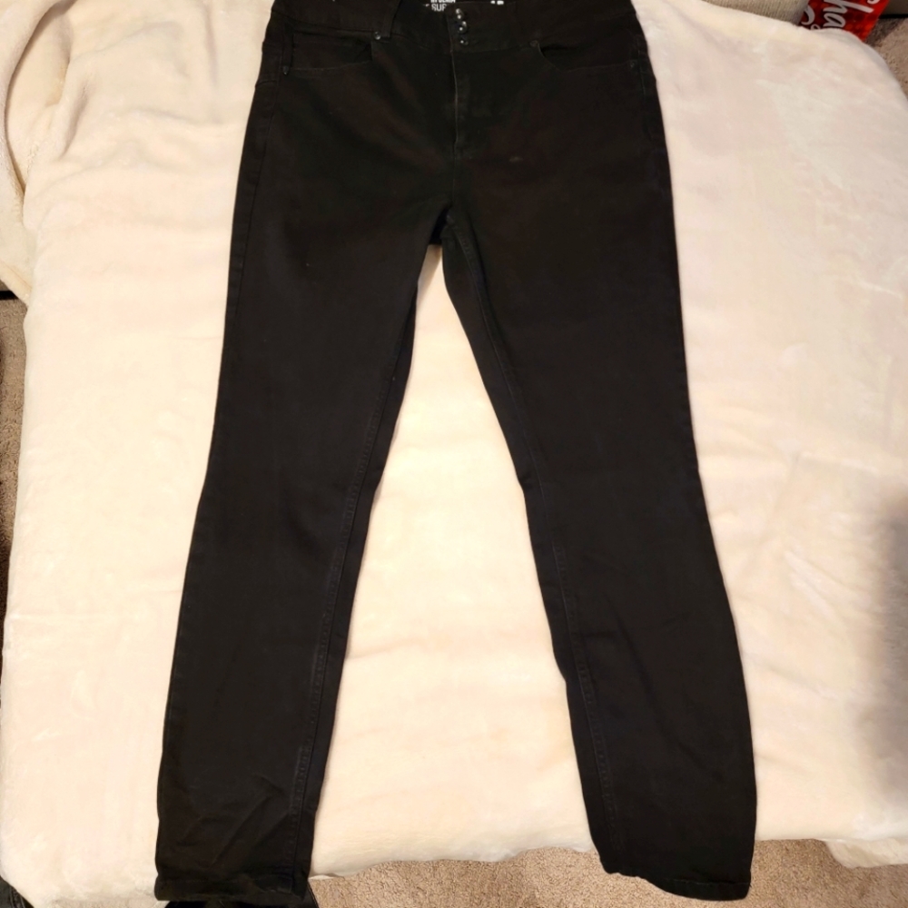 Black Skinny Jeans High Rise Size 15